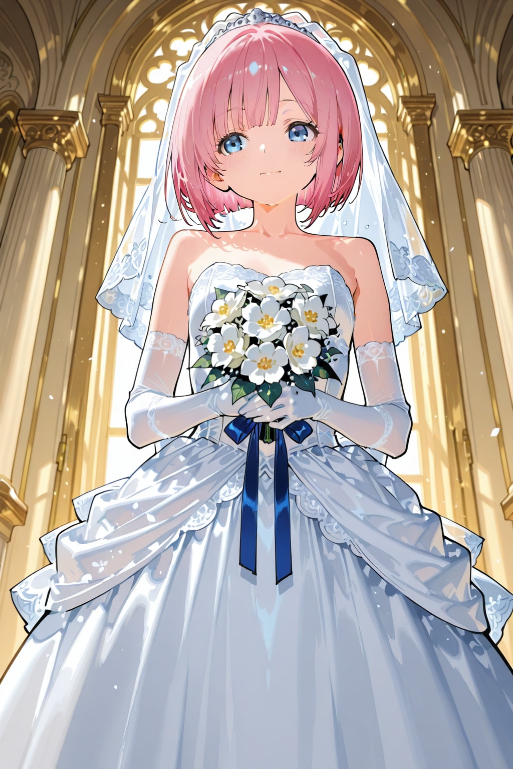 ウェディングドレスの桃花ちゃん♡