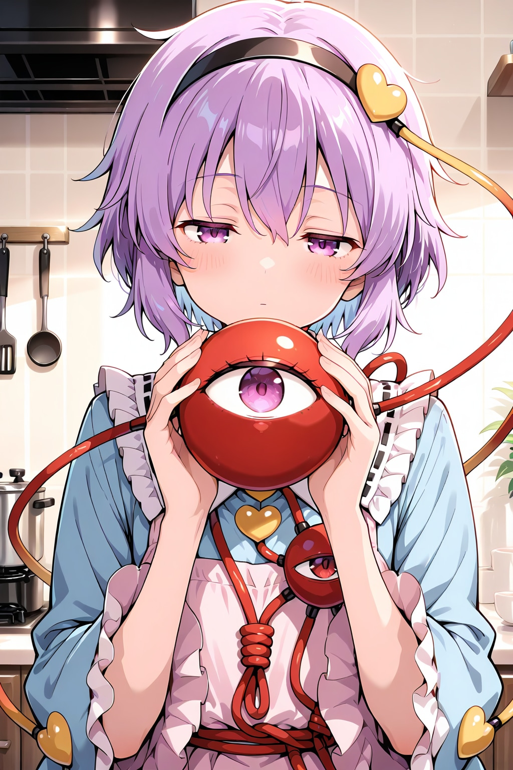 料理をするさとりちゃん