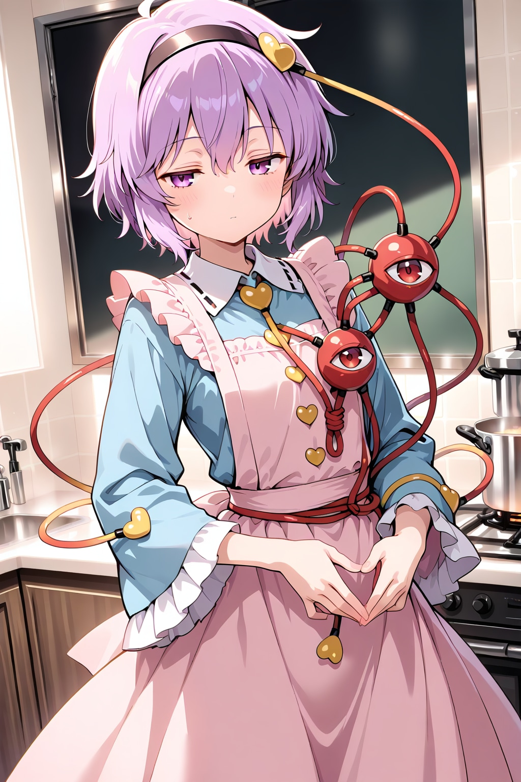 料理をするさとりちゃん