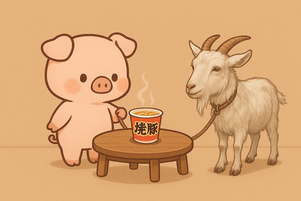 元祖焼豚 それはヤギとブタ