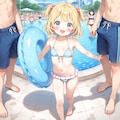 Innocent girl used by perverts at the water park 3枚目