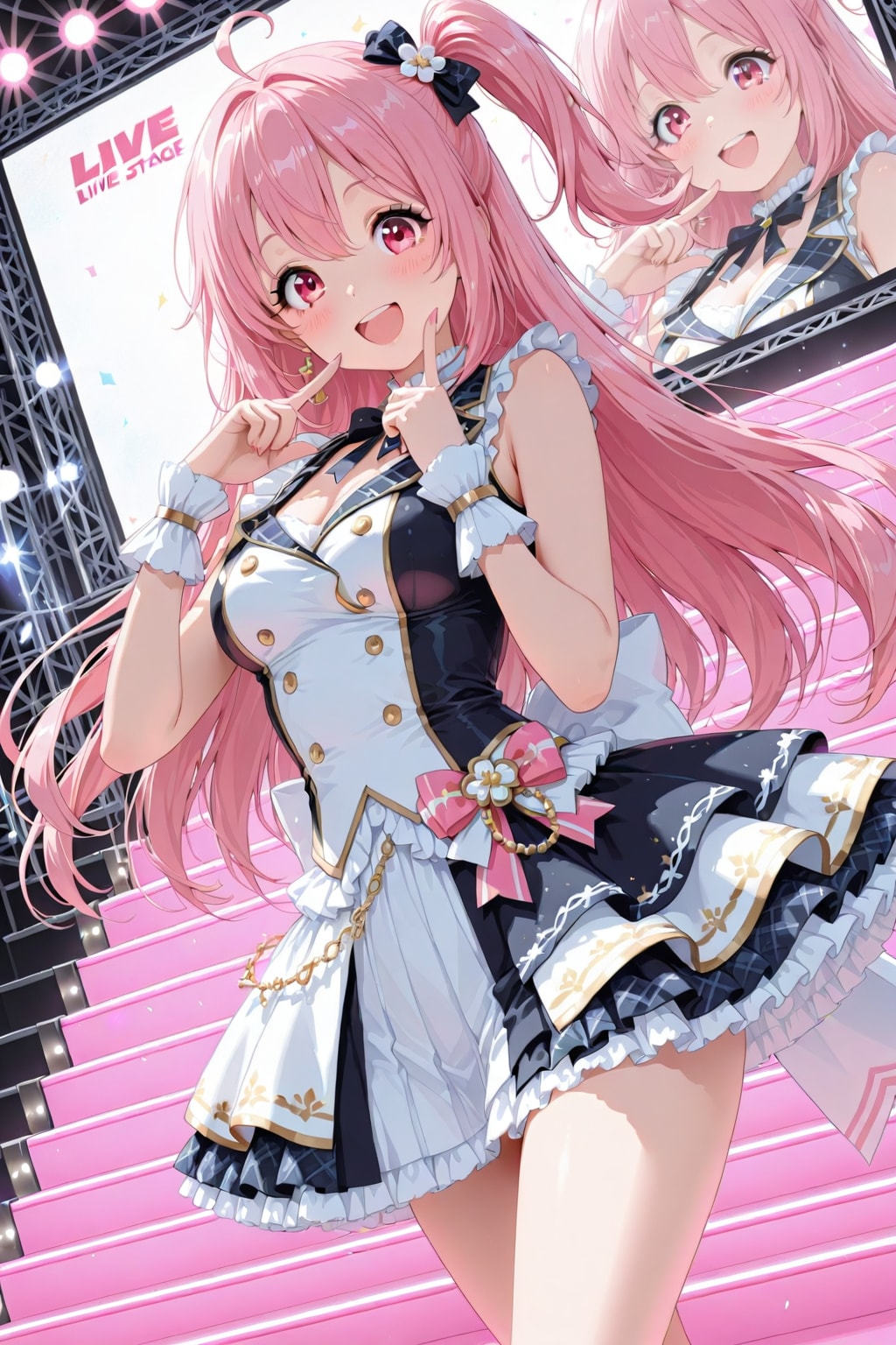 アイドルのライブステージ