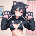 【illustrious・Lora紹介】ふわふわビキニ＆アニマルクロップドパーカー 2枚目