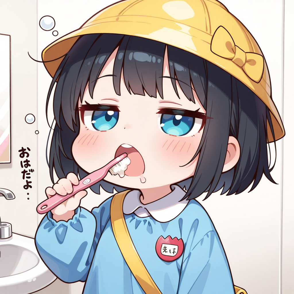 早く歯磨きしなさい！！【今日は歯ブラシ交換デー】