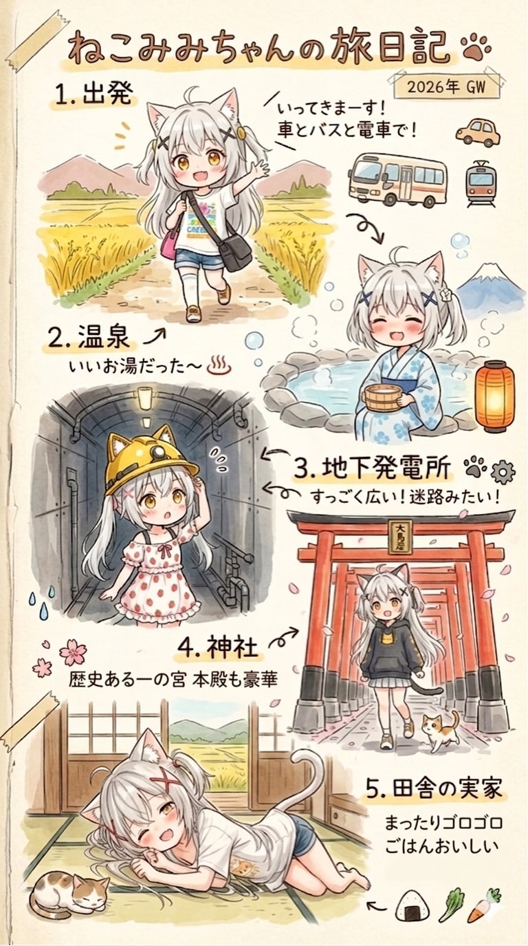 帰って来ました〜