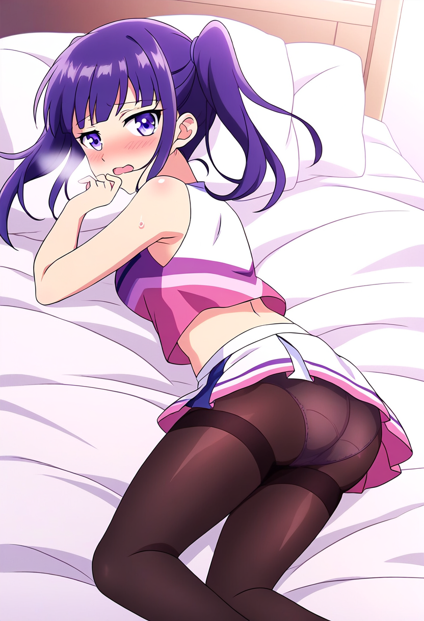 恥ずかしがるチアガール (25)