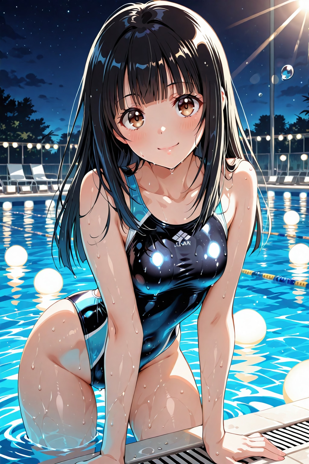 競泳水着な夏川幸奈