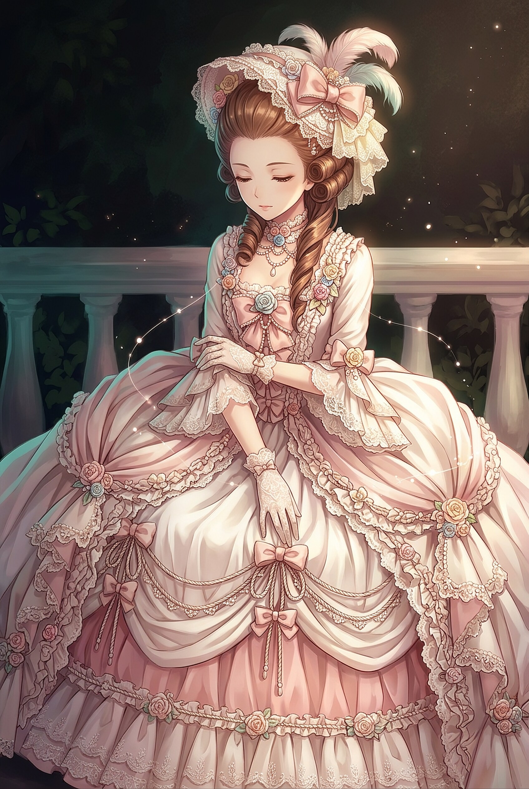 薔薇 lace 華宴の令嬢 | の人気AIイラスト・グラビア