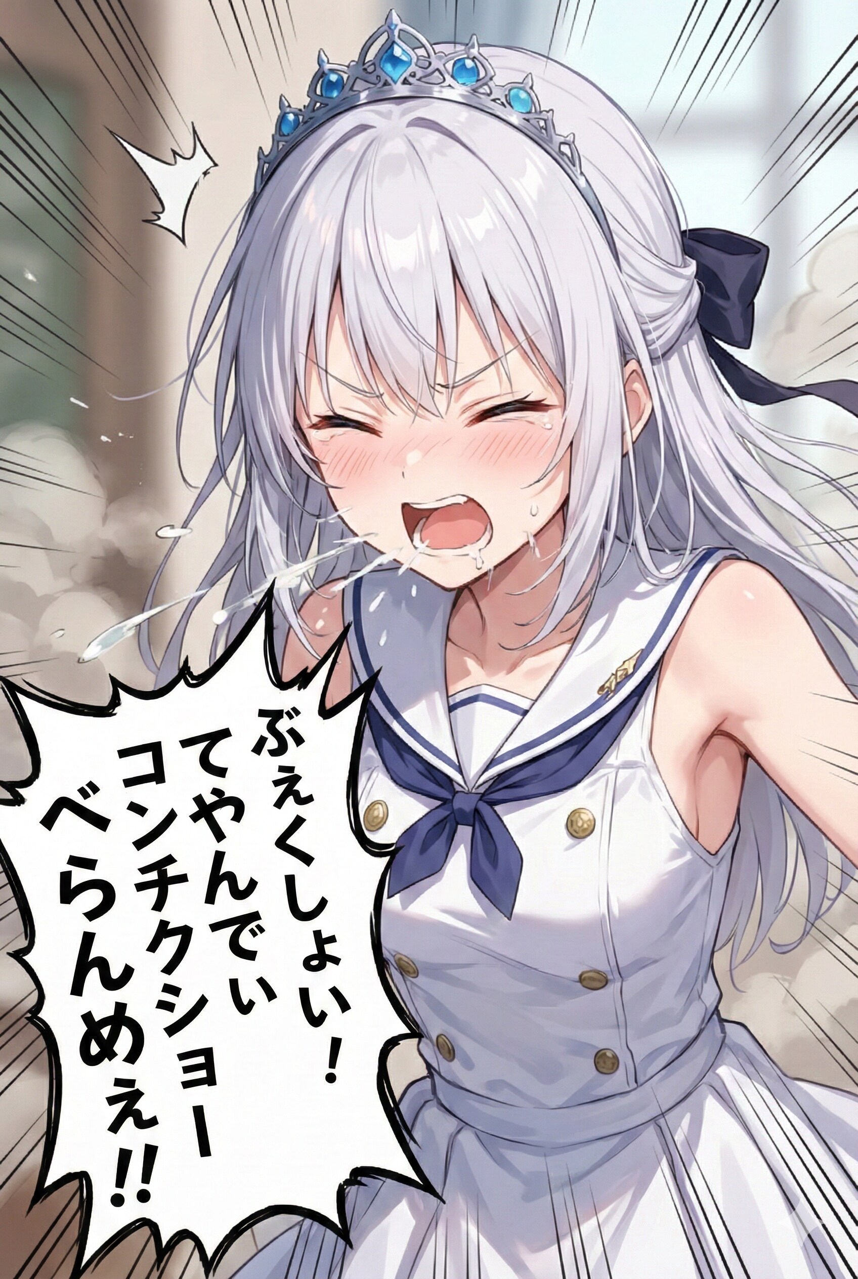 ⑥ ぶぇくしょい！てやんでいコンチクショーべらんめぇ！！🤧