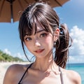 健全　ポニテ６　ビキニ 3枚目