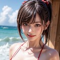 健全　ポニテ６　ビキニ 4枚目