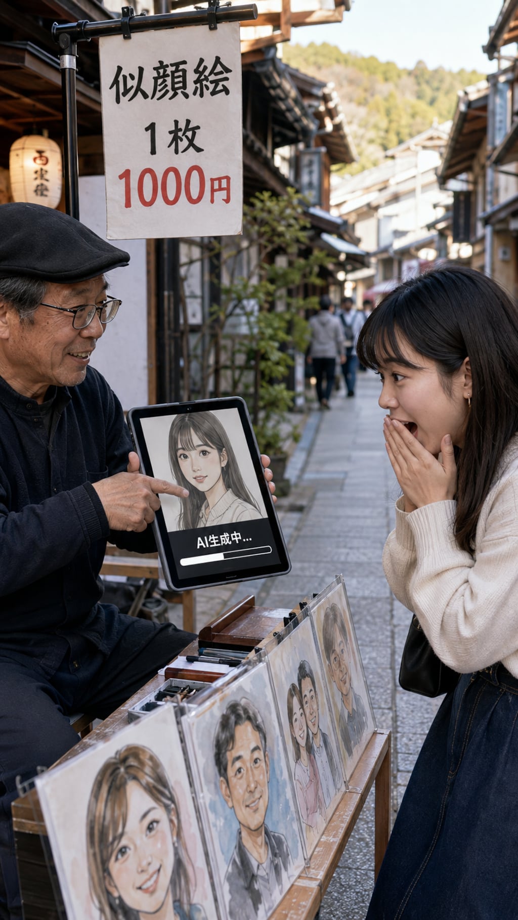 最先端の似顔絵師