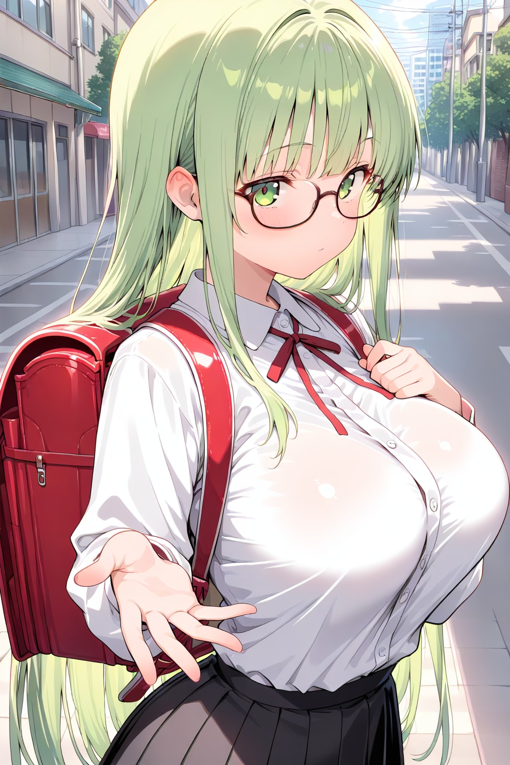 緑髪の女の子