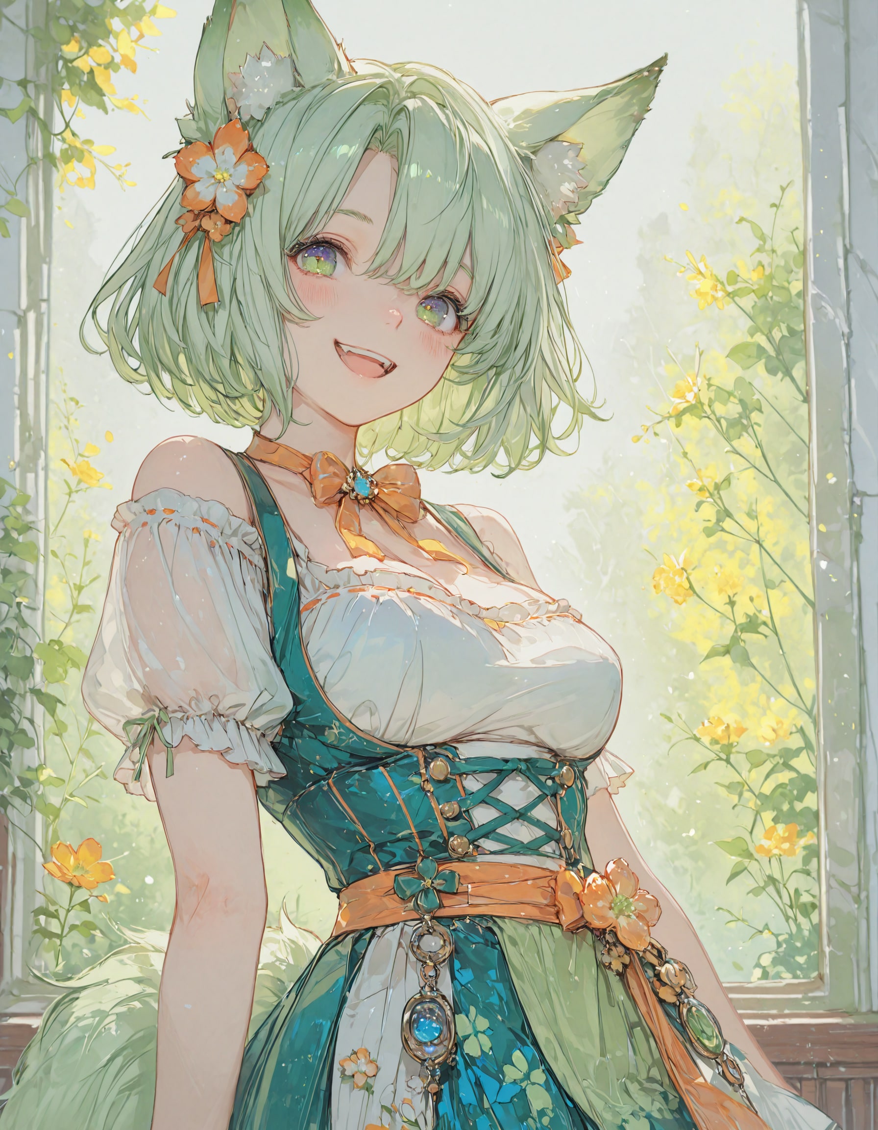 けもみみ娘 | の人気AIイラスト・グラビア