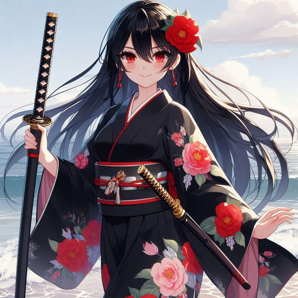 黒髪の女侍さん２３８ | の人気AIイラスト・グラビア