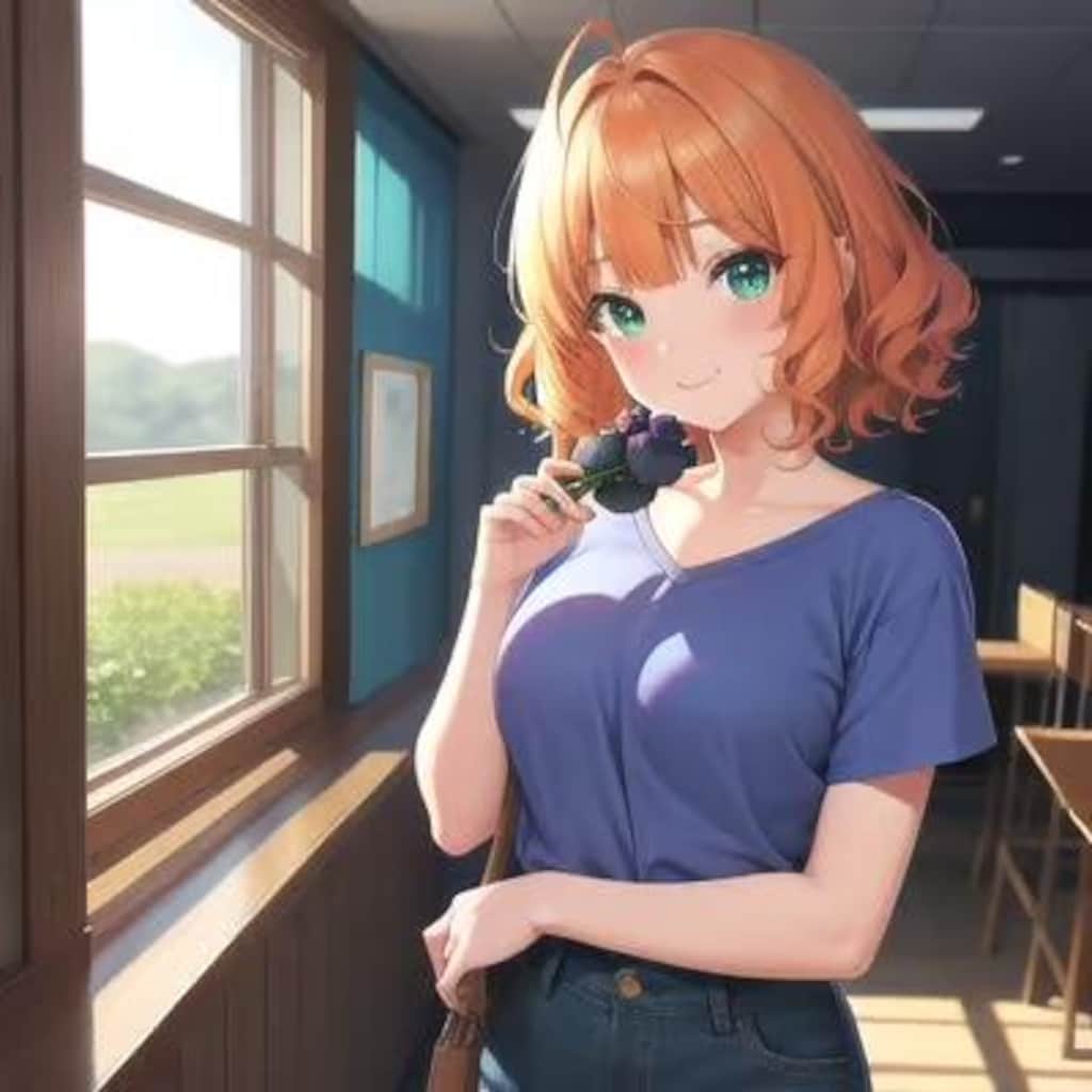 藍苺ソフトクリーム