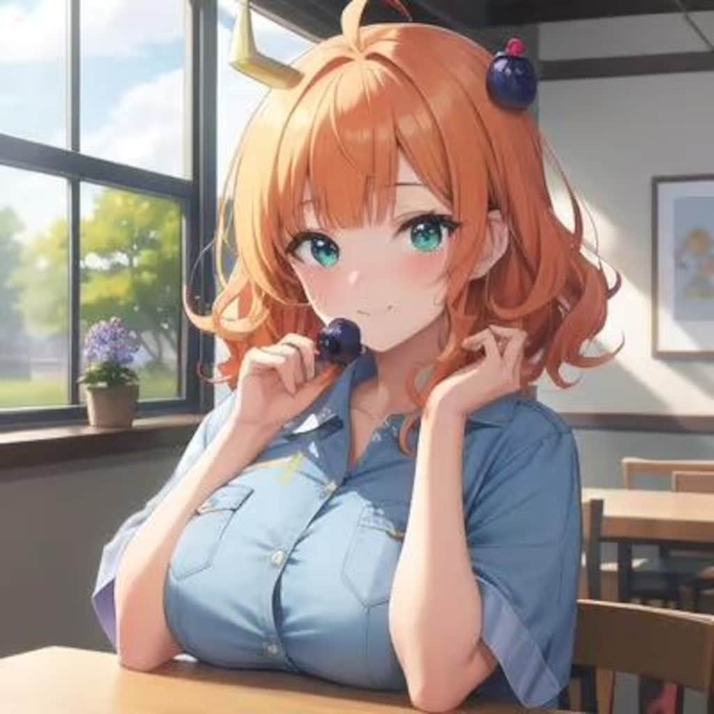 藍苺ソフトクリーム