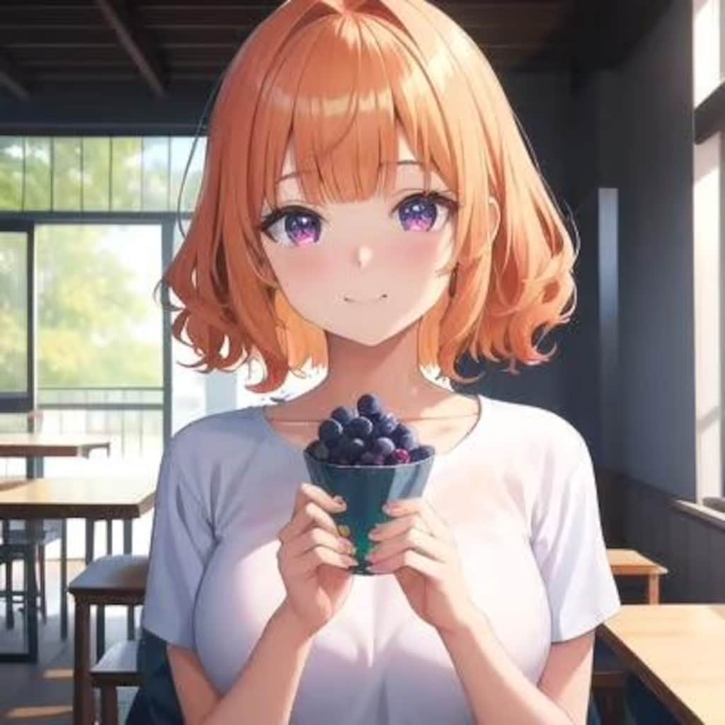 藍苺ソフトクリーム