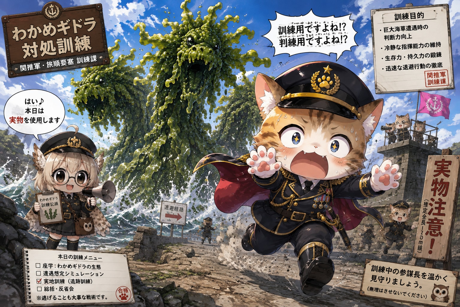 わかめギドラ対処訓練 | の人気AIイラスト・グラビア