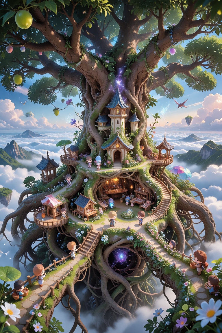A Tiny Village in the Great Tree