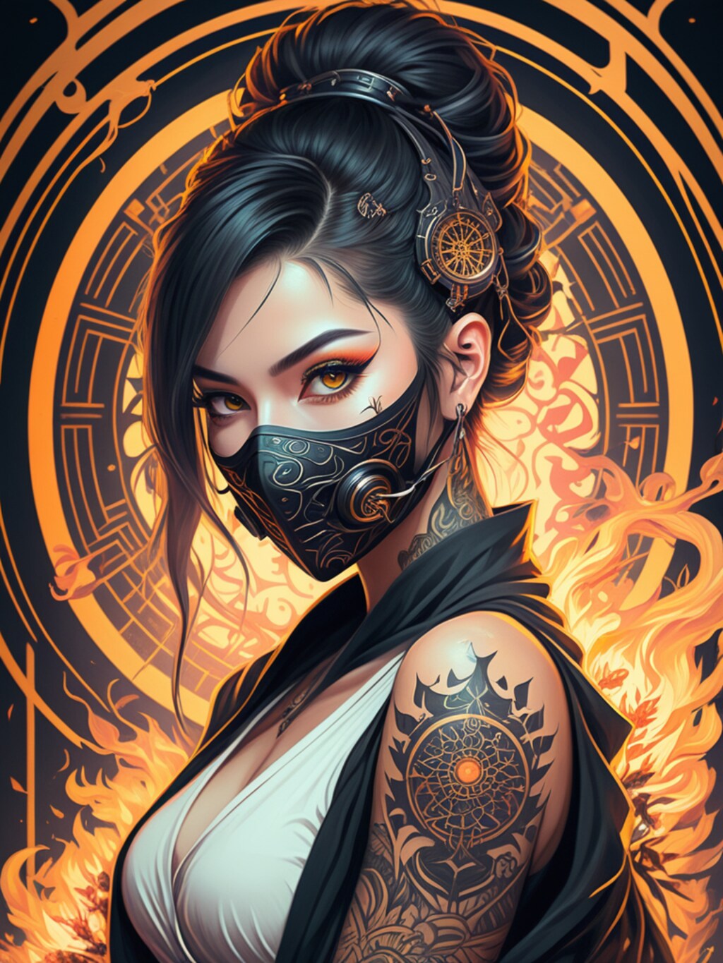 cyber ninja Kunoichi