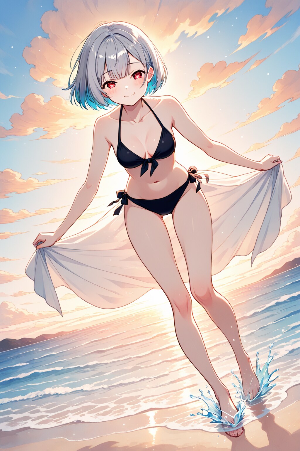 静かな波音