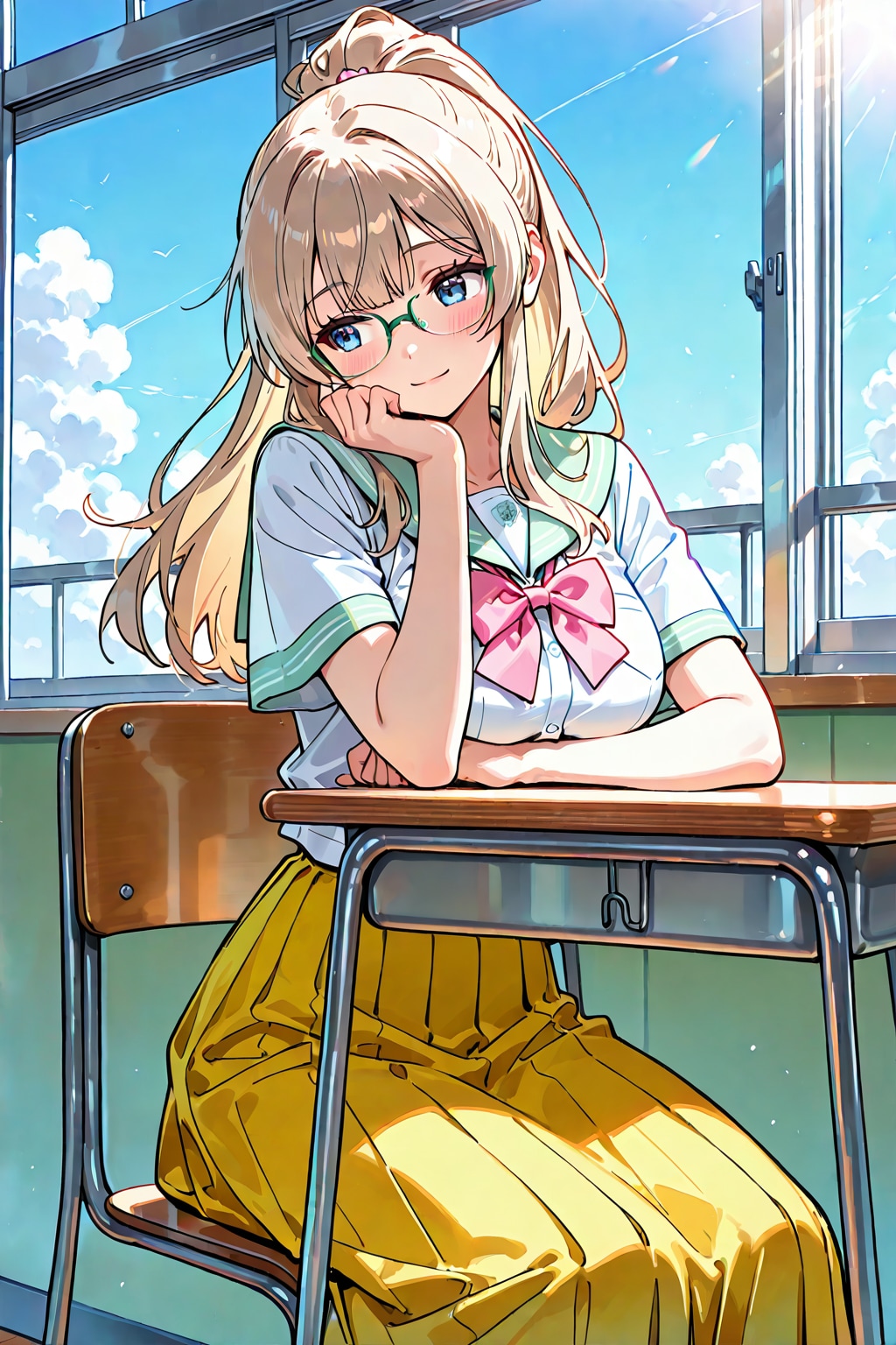 ダサい制服 | の人気AIイラスト・グラビア