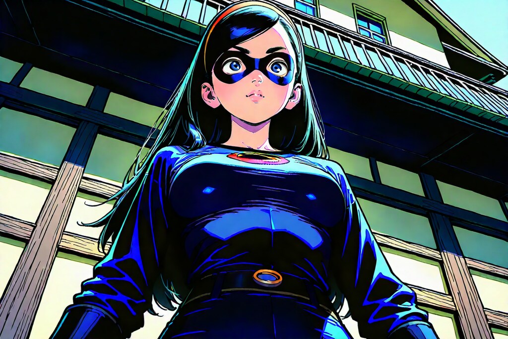 ♬朝焼けの光の中に立つ影は〜♪