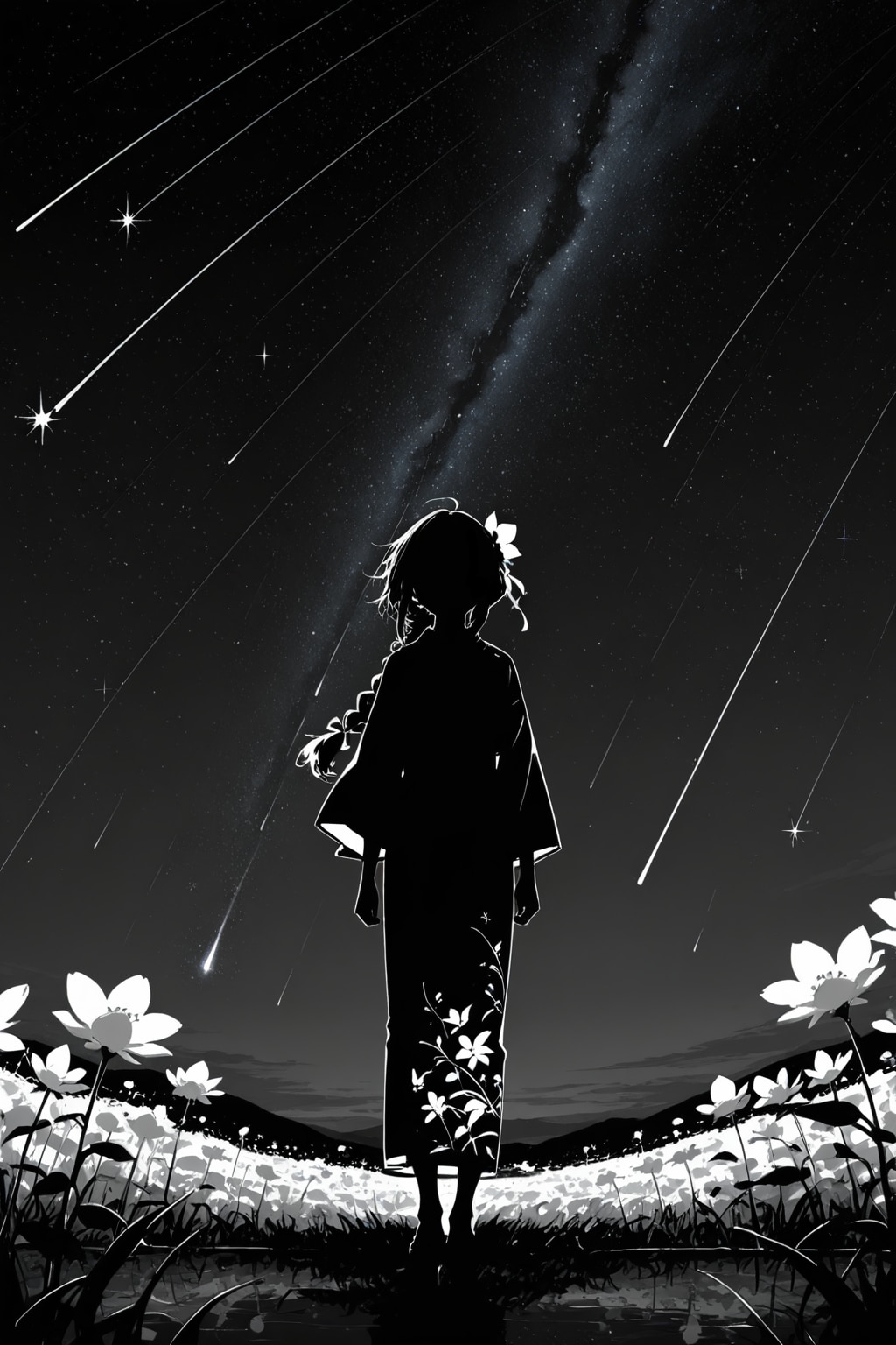 黒の中でも輝く星々 | の人気AIイラスト・グラビア