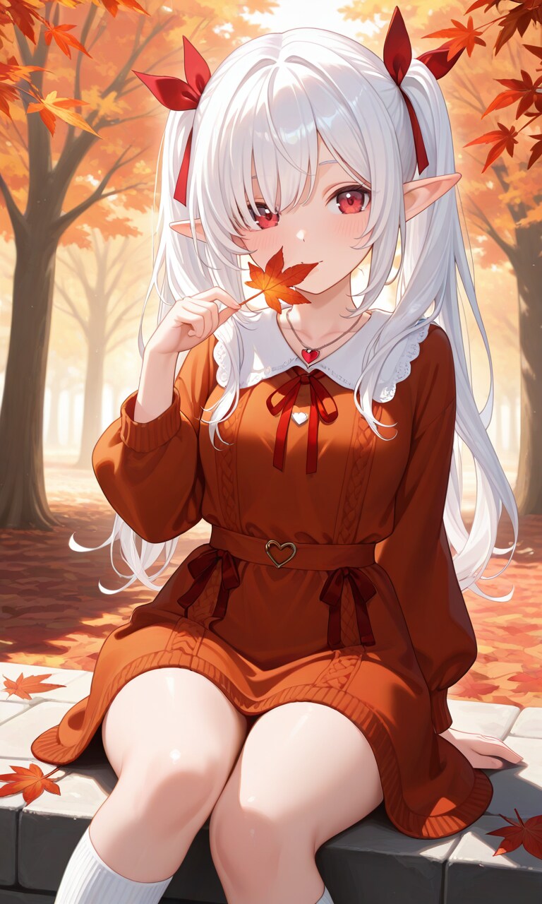 秋コーデのシロネさん🍁 | の人気AIイラスト・グラビア
