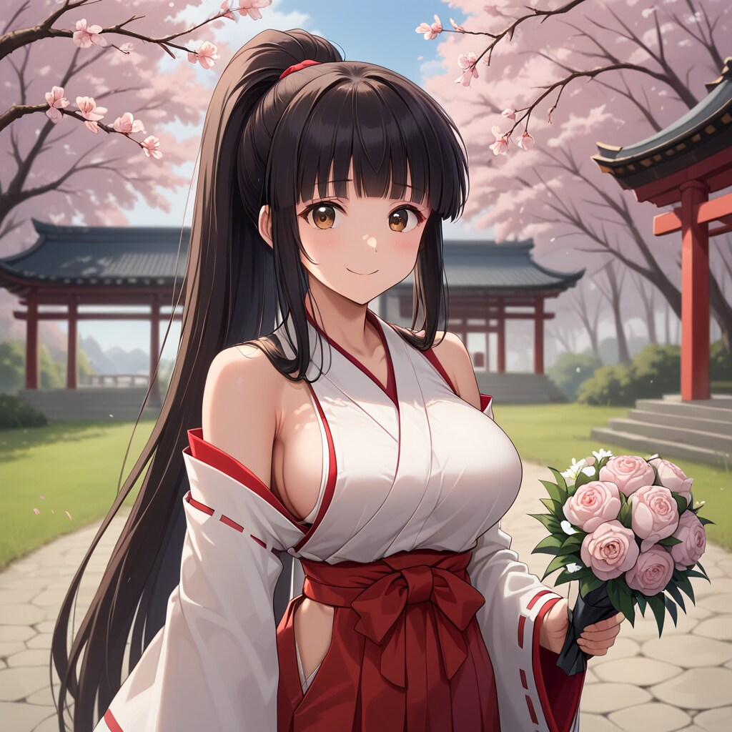 X他で投稿した巫女ちゃん達 | の人気AIイラスト・グラビア