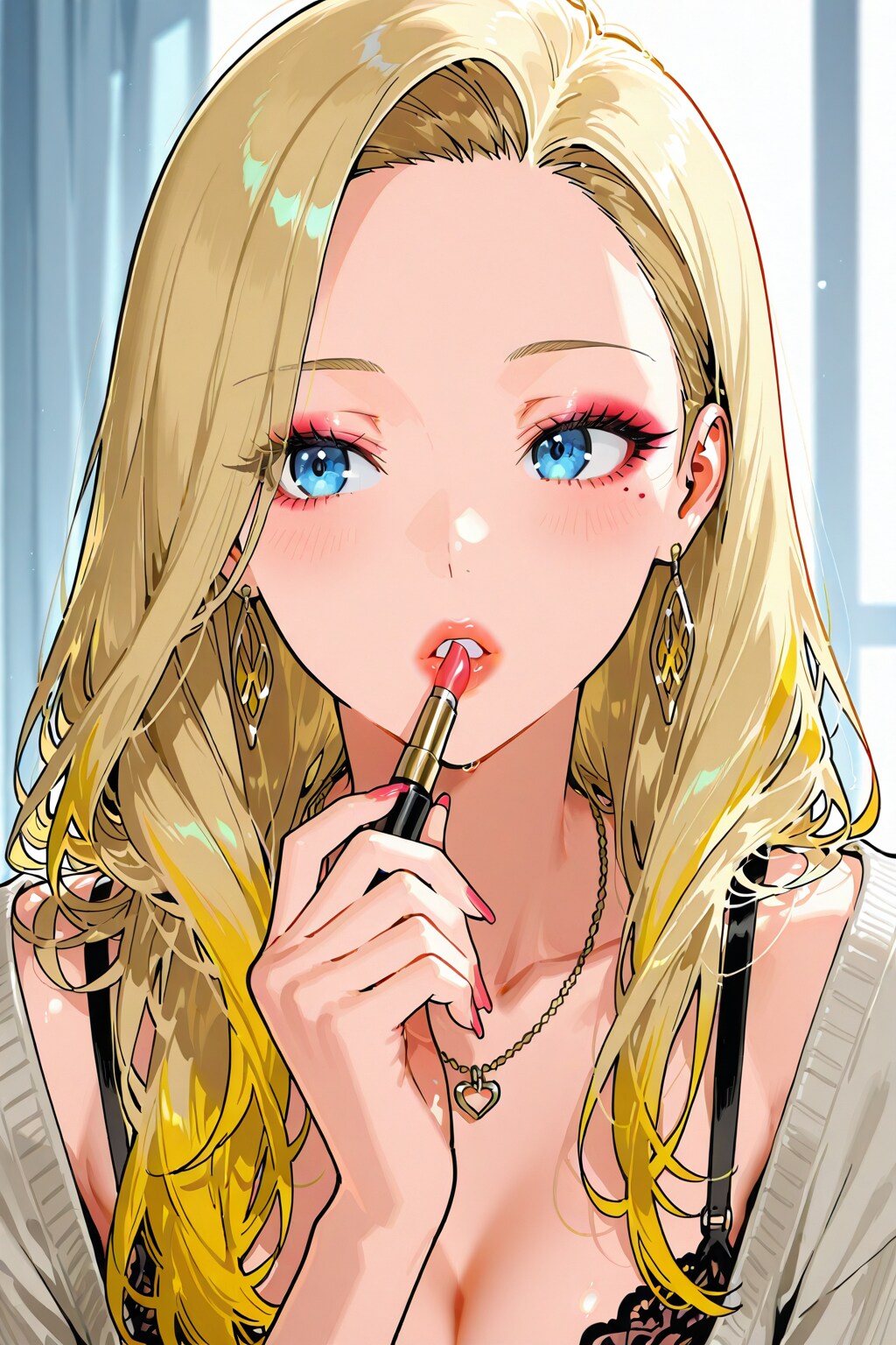 メイク、派手すぎかな？