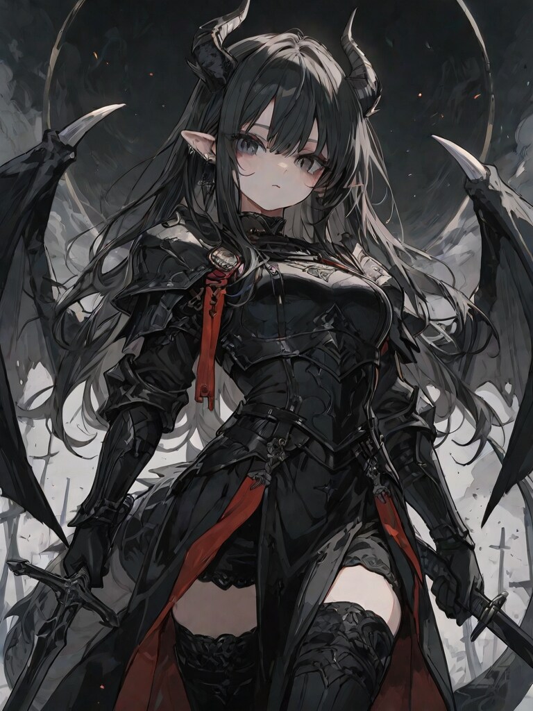 黒目黒髪の竜娘
