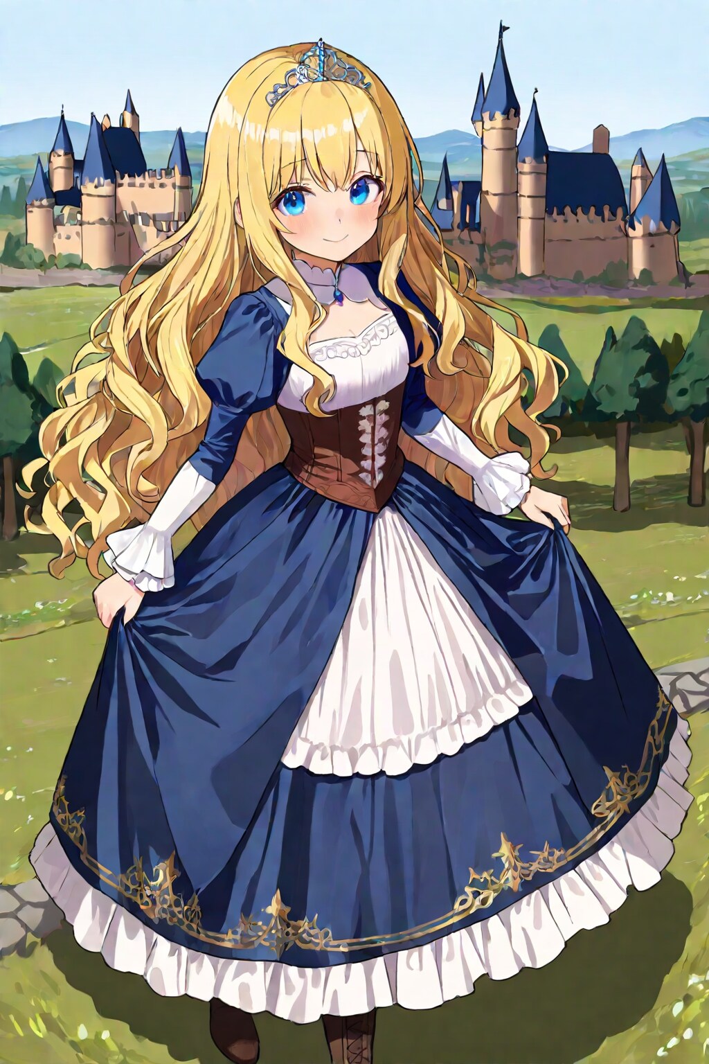 プリンセスドレスの女の子