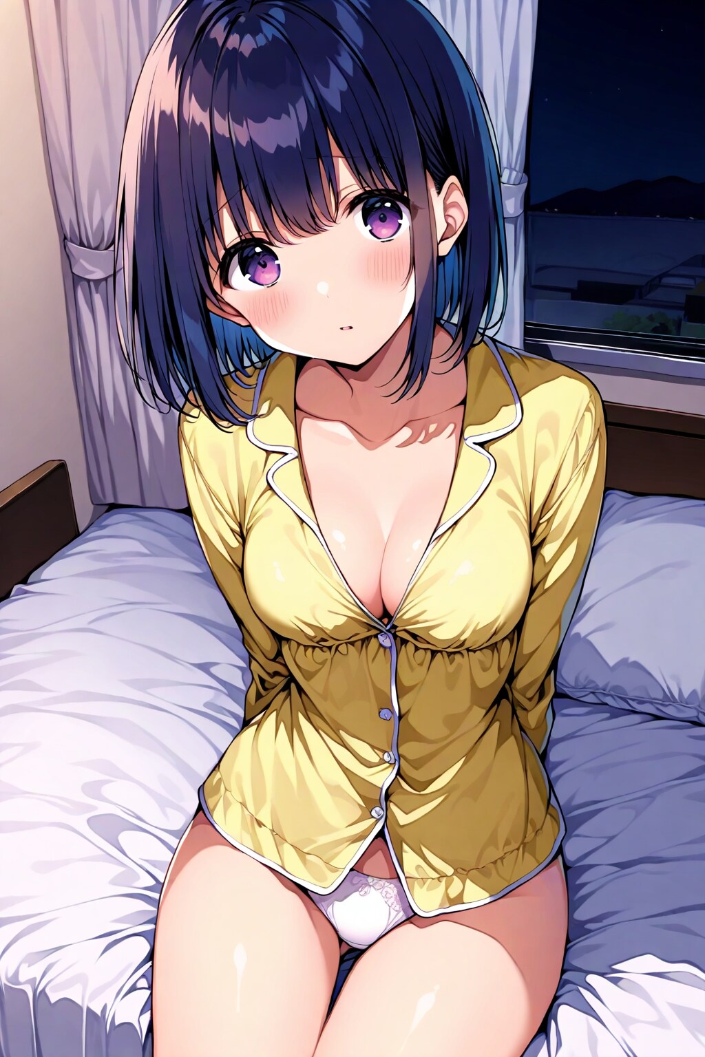 ボブヘア娘「パジャマ」