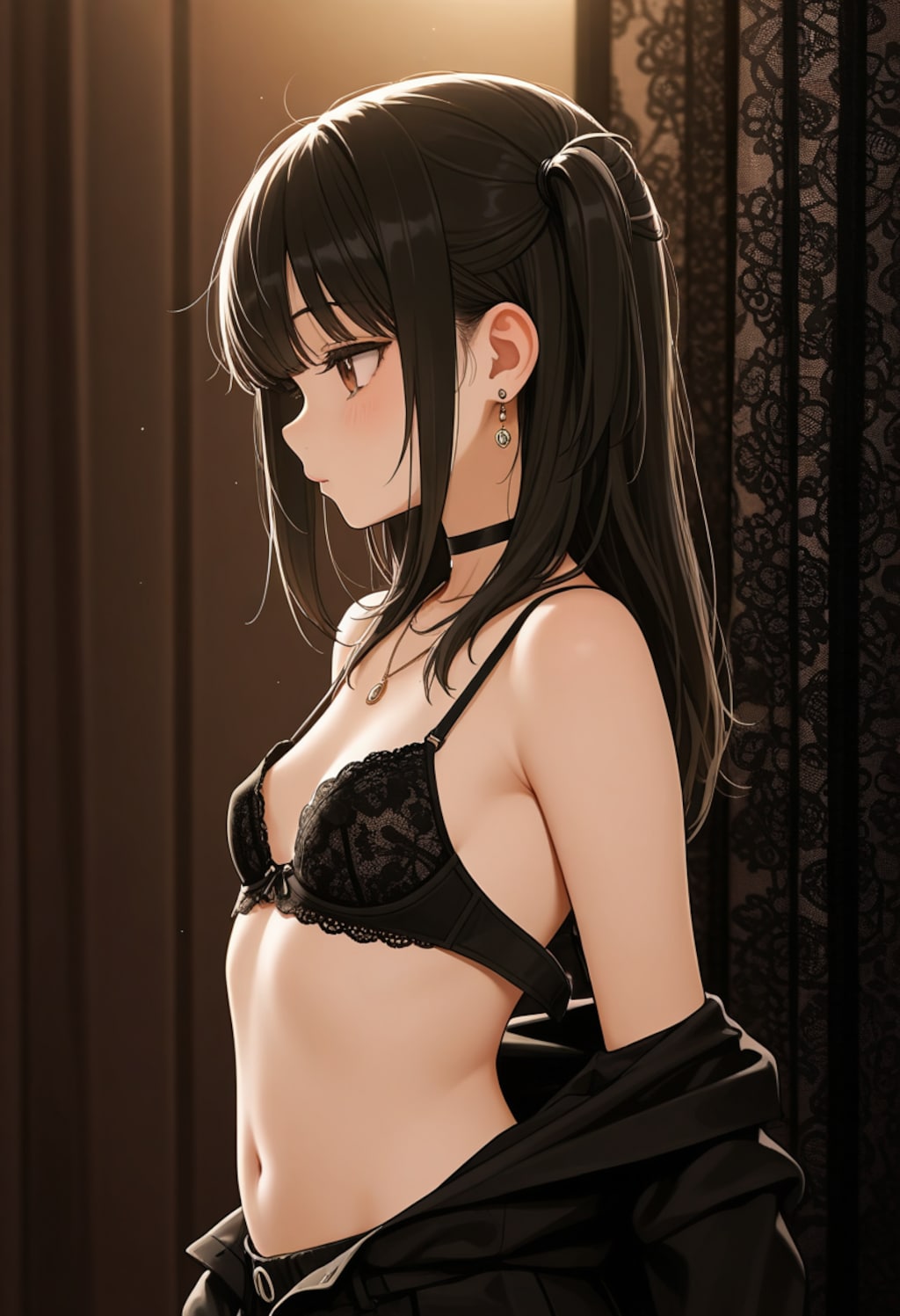 黒いレースのブラ(R-15)(2)
