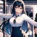 【事前】痴●がいる電車に乗ってしまった女の子2 3枚目