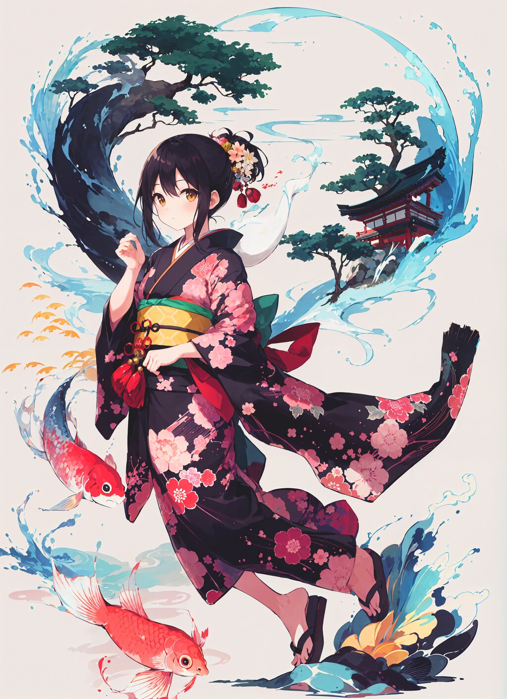 墨鯉絵巻 黒の巻