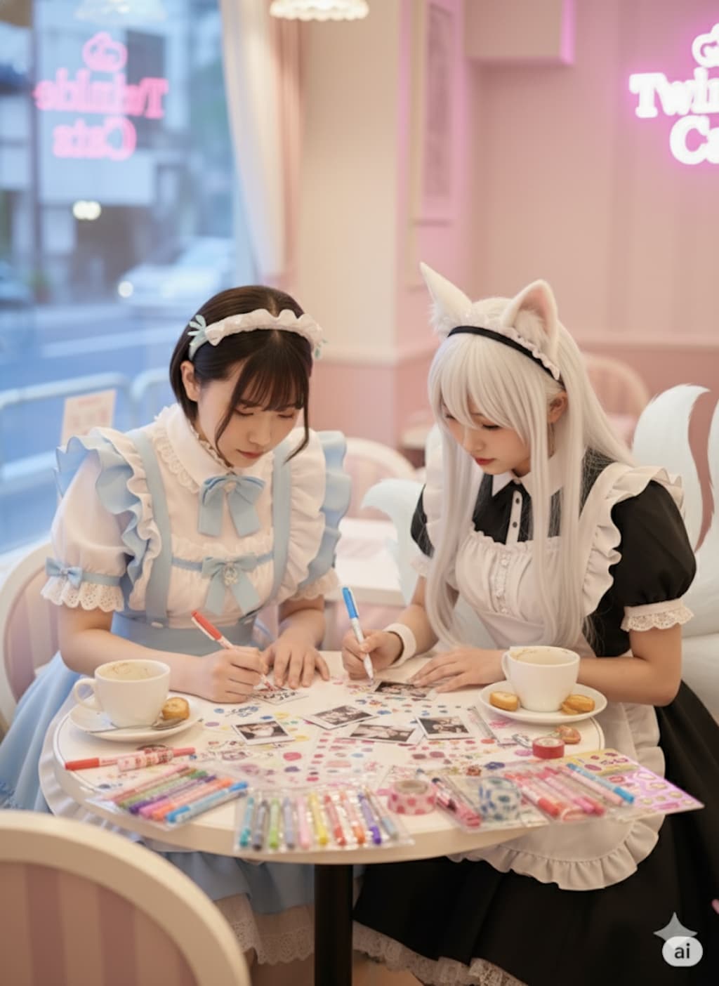 【九尾の久遠×看板娘】尊いツーショット