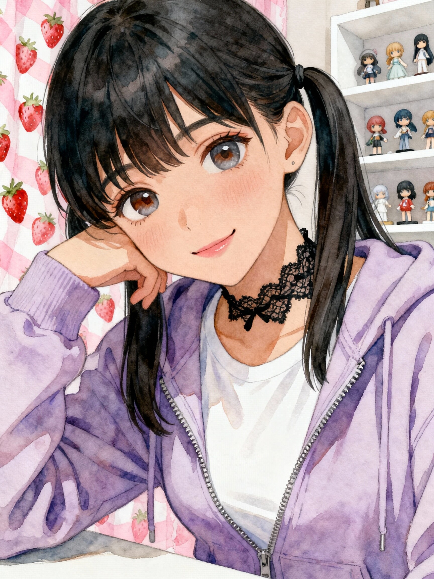 肘をつく子 | の人気AIイラスト・グラビア