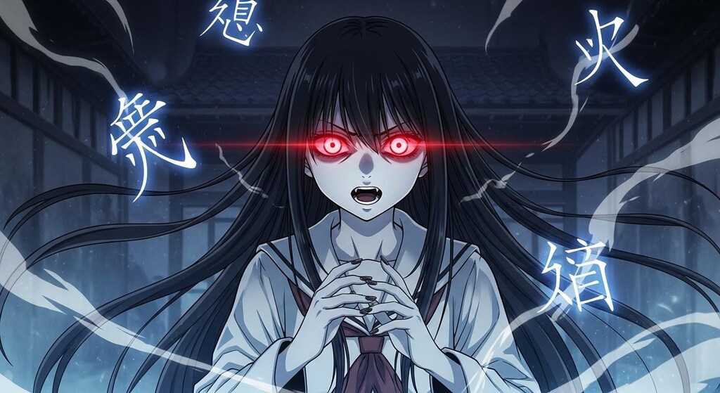 呪詛を唱える幽霊