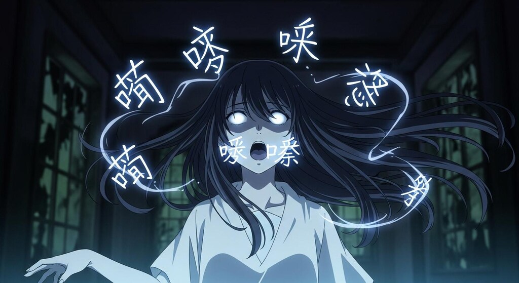 呪詛を唱える幽霊