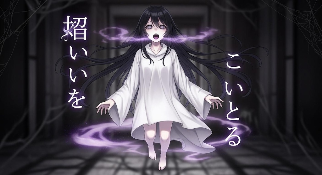 呪詛を唱える幽霊