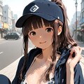 フラットなスケボー少女 4枚目