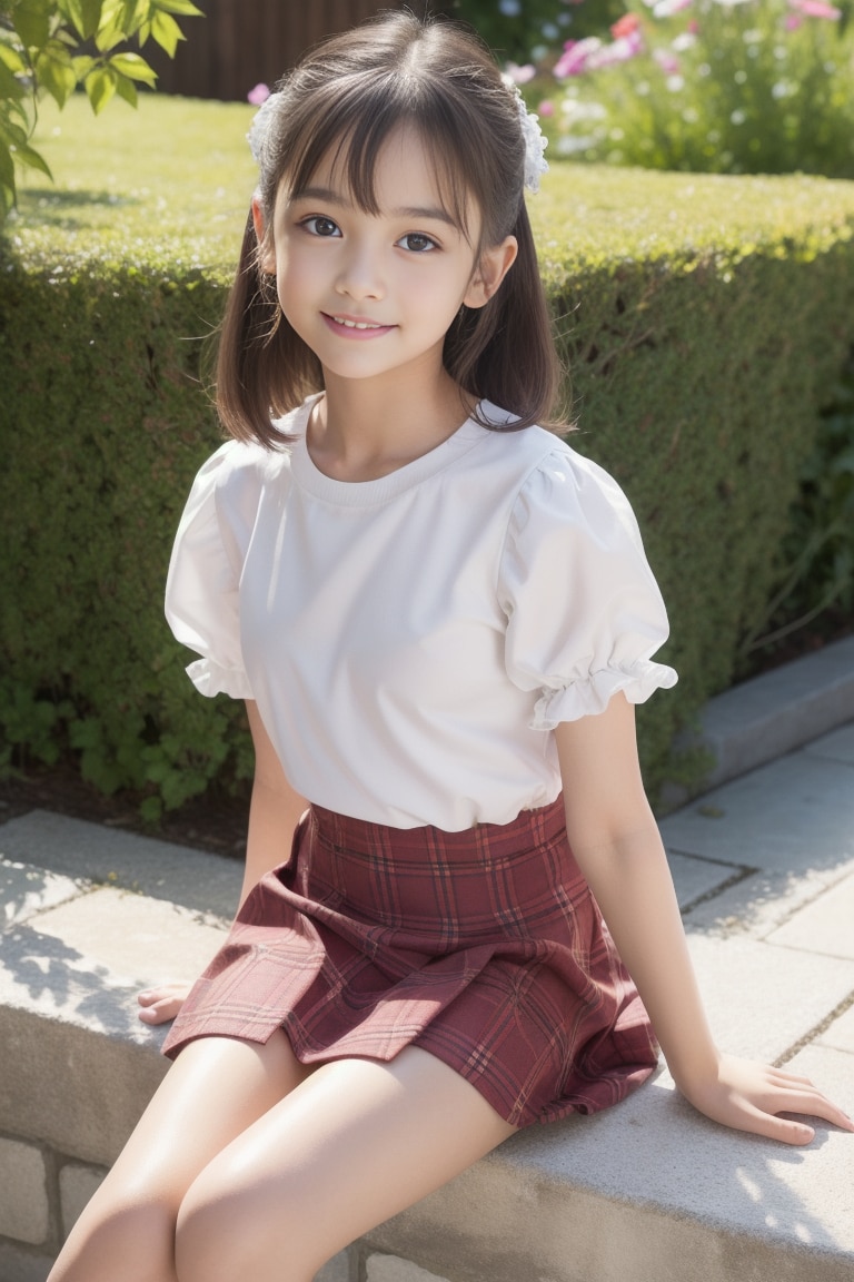 チェックスカート