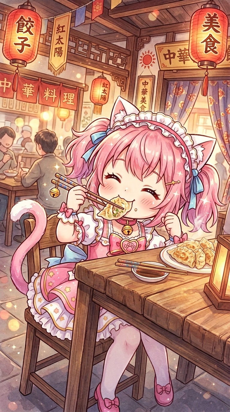 ももツイにゃん。3月8日 #ギョーザの日 | の人気AIイラスト・グラビア