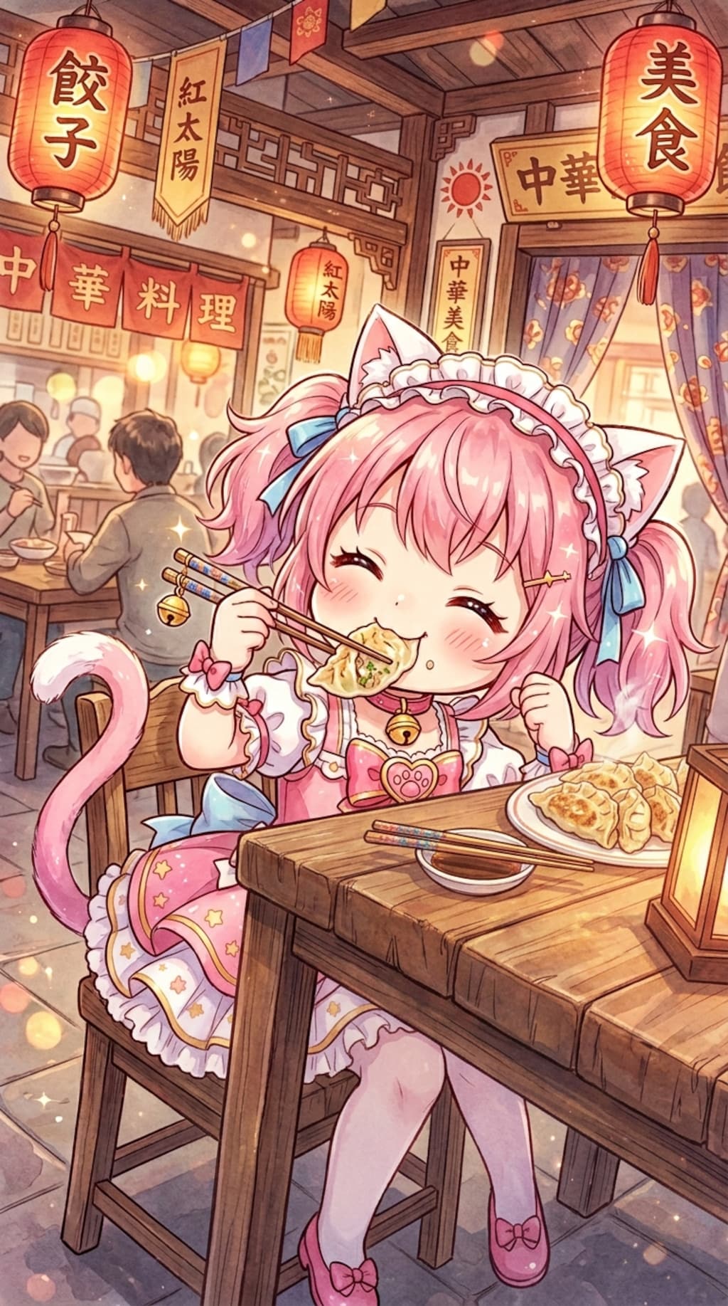 ももツイにゃん。3月8日 #ギョーザの日