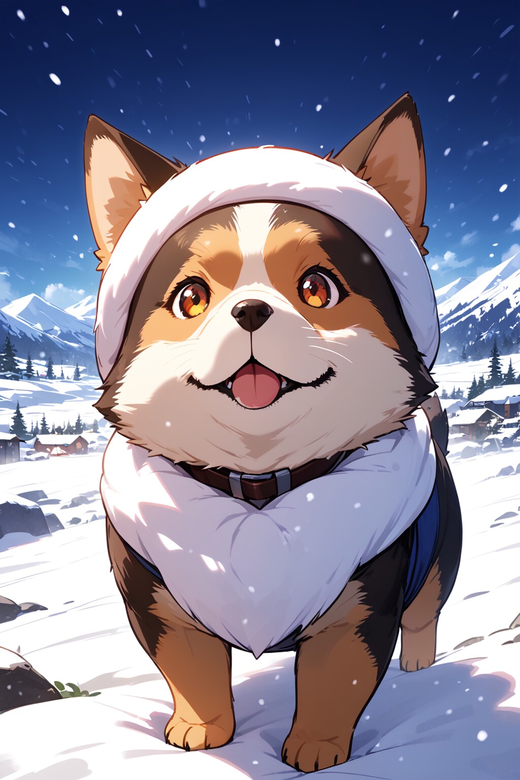 【動物】犬✕雪