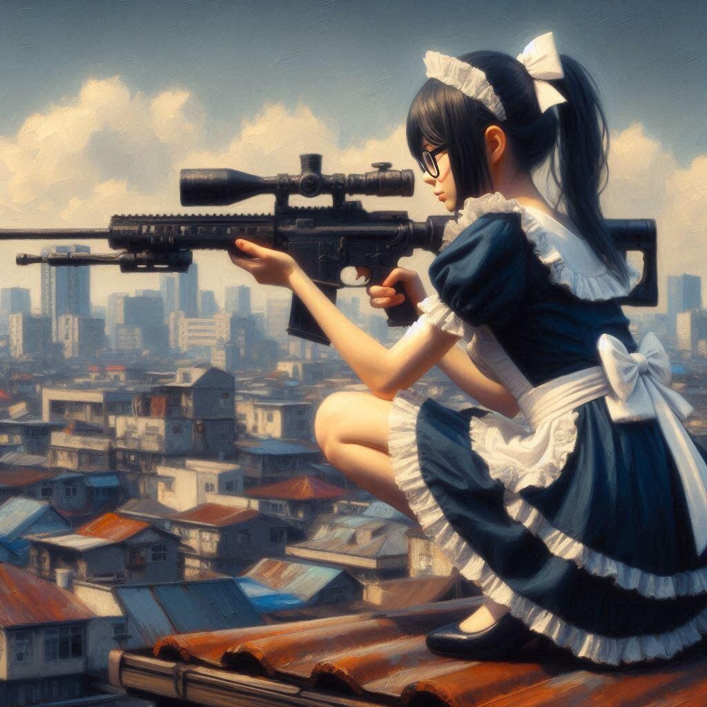 Girl with a gun