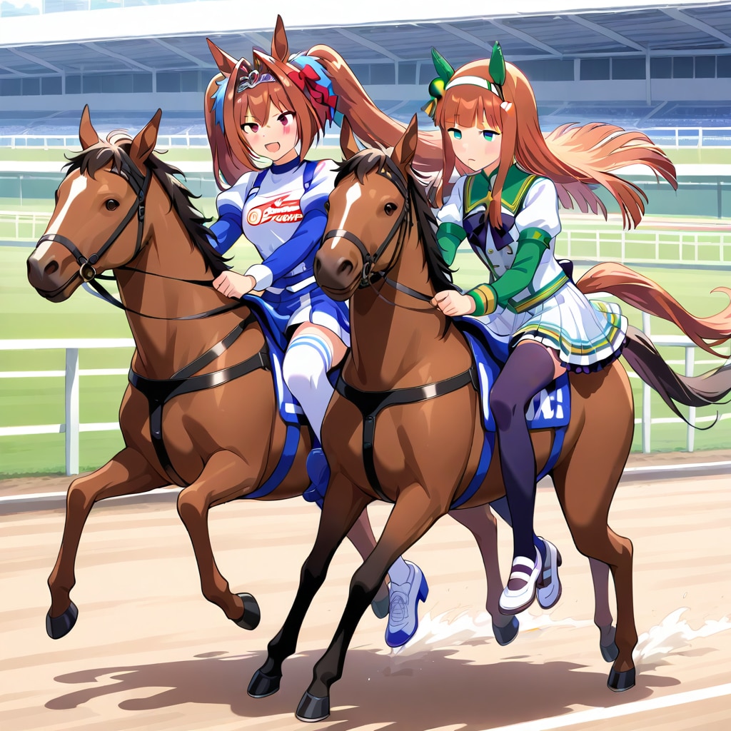 競馬スズカとスカーレット | の人気AIイラスト・グラビア
